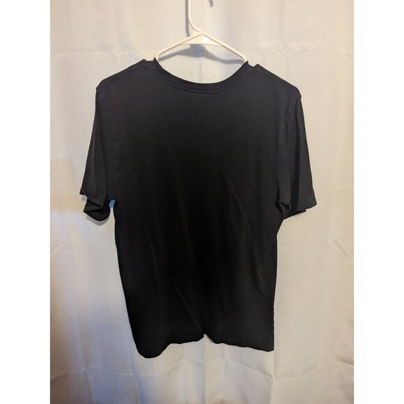 Nike Men's Size Medium Black Graphic Tee Athletic Cut Big Logo - Picture 6 of 11